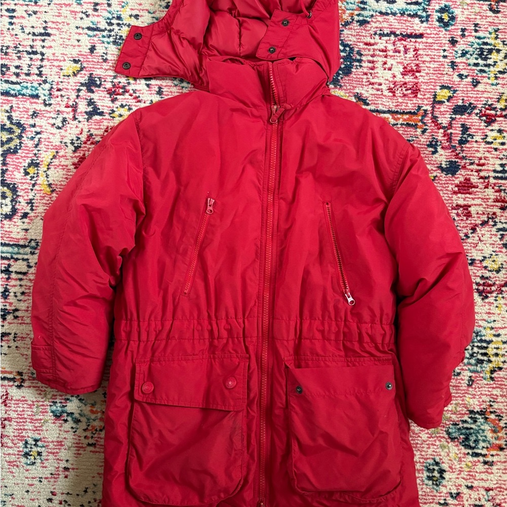 Eddie Bauer Vibrant Red Puffer Jacket
